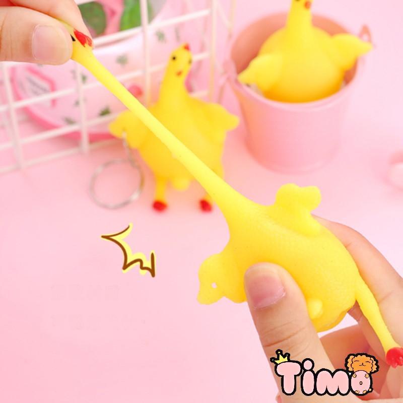 Móc Khóa Cute Gà Đẻ Trứng Giảm Stress Bóp Giải Trí Giảm Căng Thẳng Giá Rẻ Kích Thước Con Gà 10cm x 6.3cm