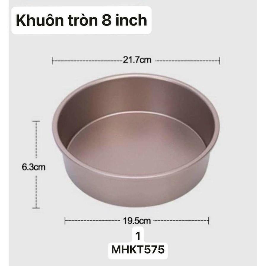 Bộ khuôn bánh 5 cái chống dính bằng thép carbon màu vàng đồng nướng bánh ngon đẹp nướng mọi loại bánh