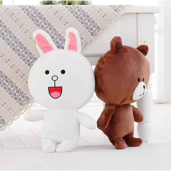 Gấu Bông Cặp Thỏ Cony Và Gấu Brown (40 Cm) Gb12