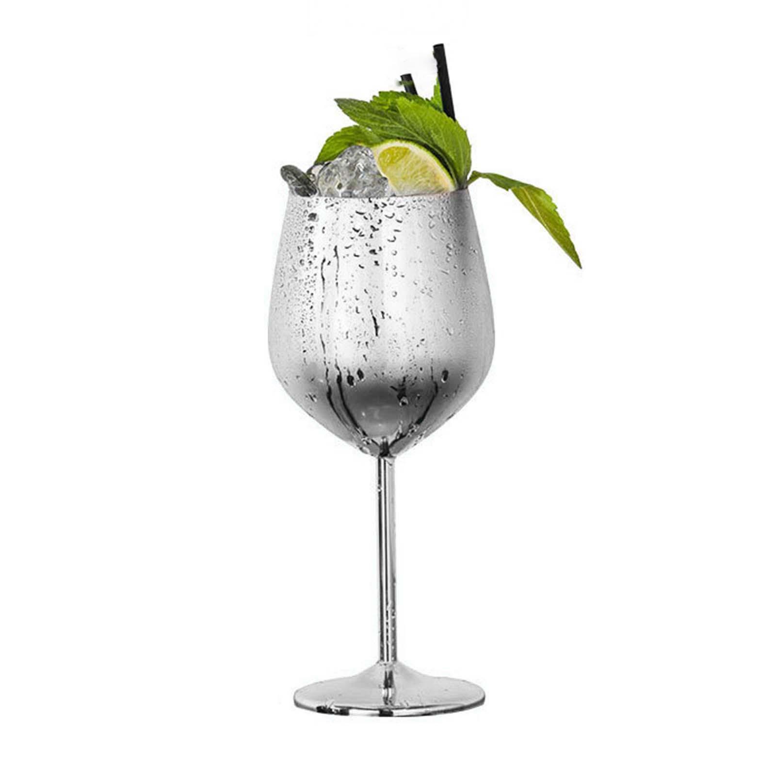 Stainless Steel Champagne Glasses Martini Glasses Cocktail Glasses for Party