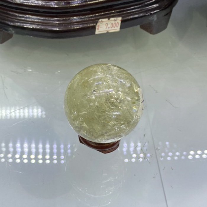 Quả Cầu Đá Thạch Anh Vàng - Đá Phong Thủy Thạch Anh