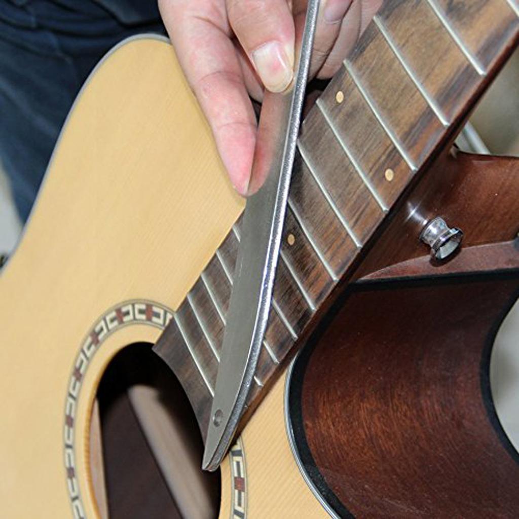 Guitar Maintenance Kit Diamond Fret Tool+Grinding Sponge+Cleaning Brush for Acoustic Guitar Bass