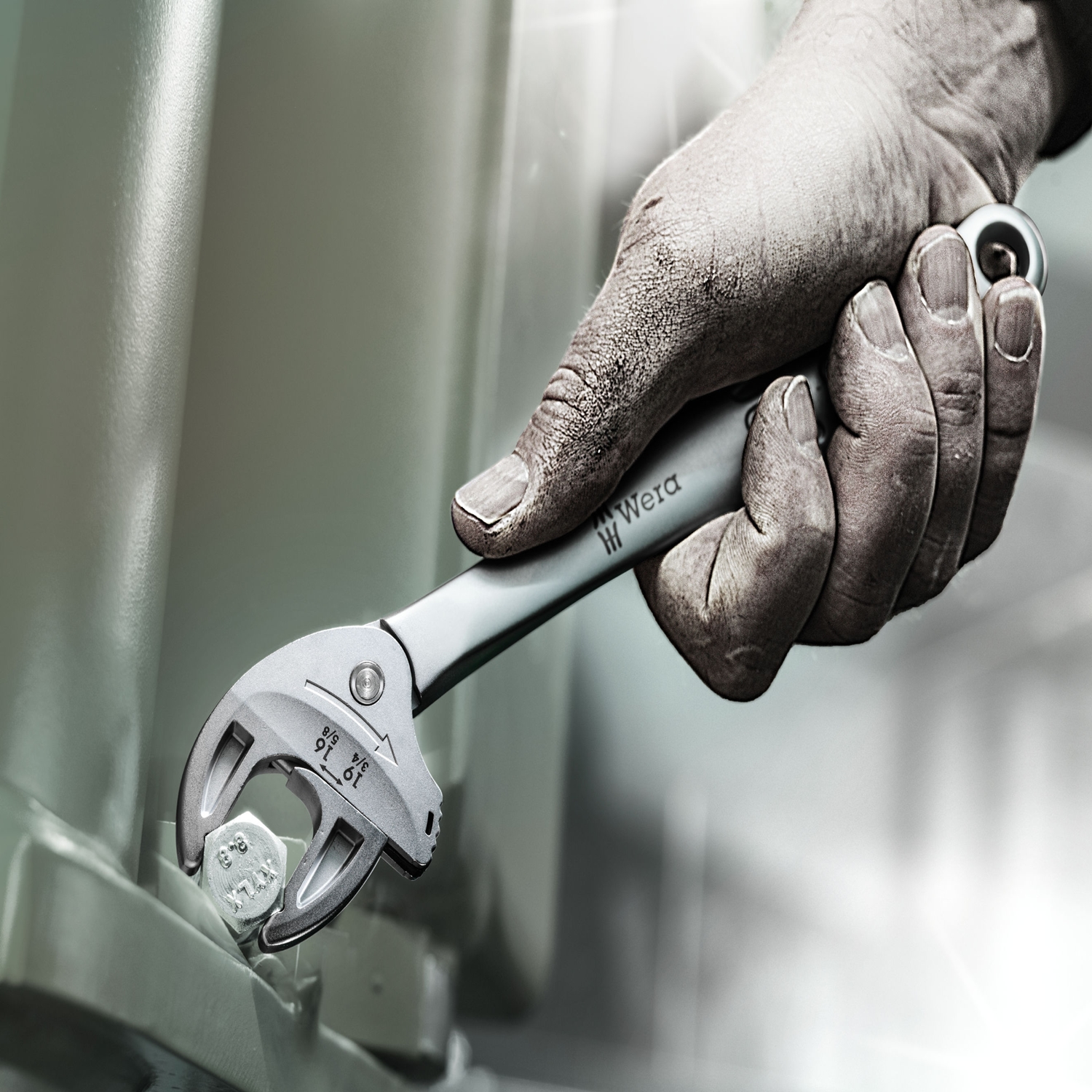 Cờ lê tự điều chỉnh size 16 - 19 hay 5/8"-3/4" 6004 Joker L self-setting spanner Wera 05020101001