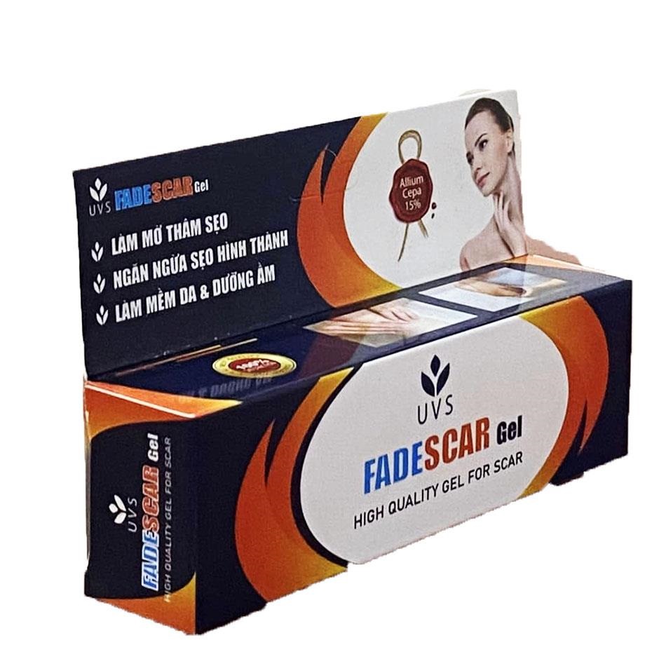 Gel Fadescar dưỡng ẩm, mờ sẹo, ngăn ngừa sẹo tuýp 10g