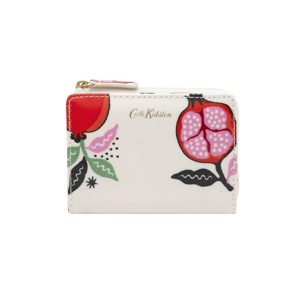 Cath Kidston - Ví nữ ngắn/Slim Pocket Purse - Pomegranate - Cream -1049275