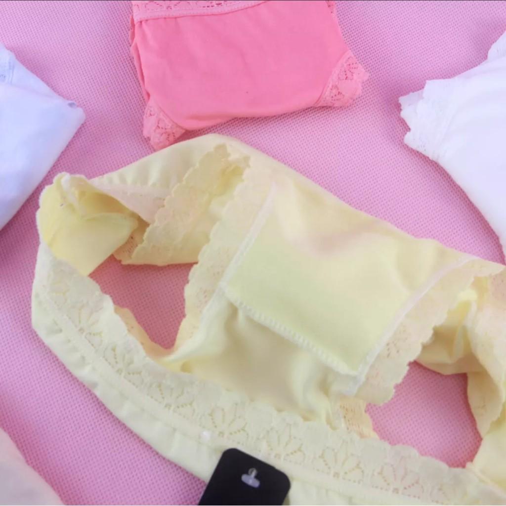 Bộ 10 quần lót cotton nữ viền ren - N16-10