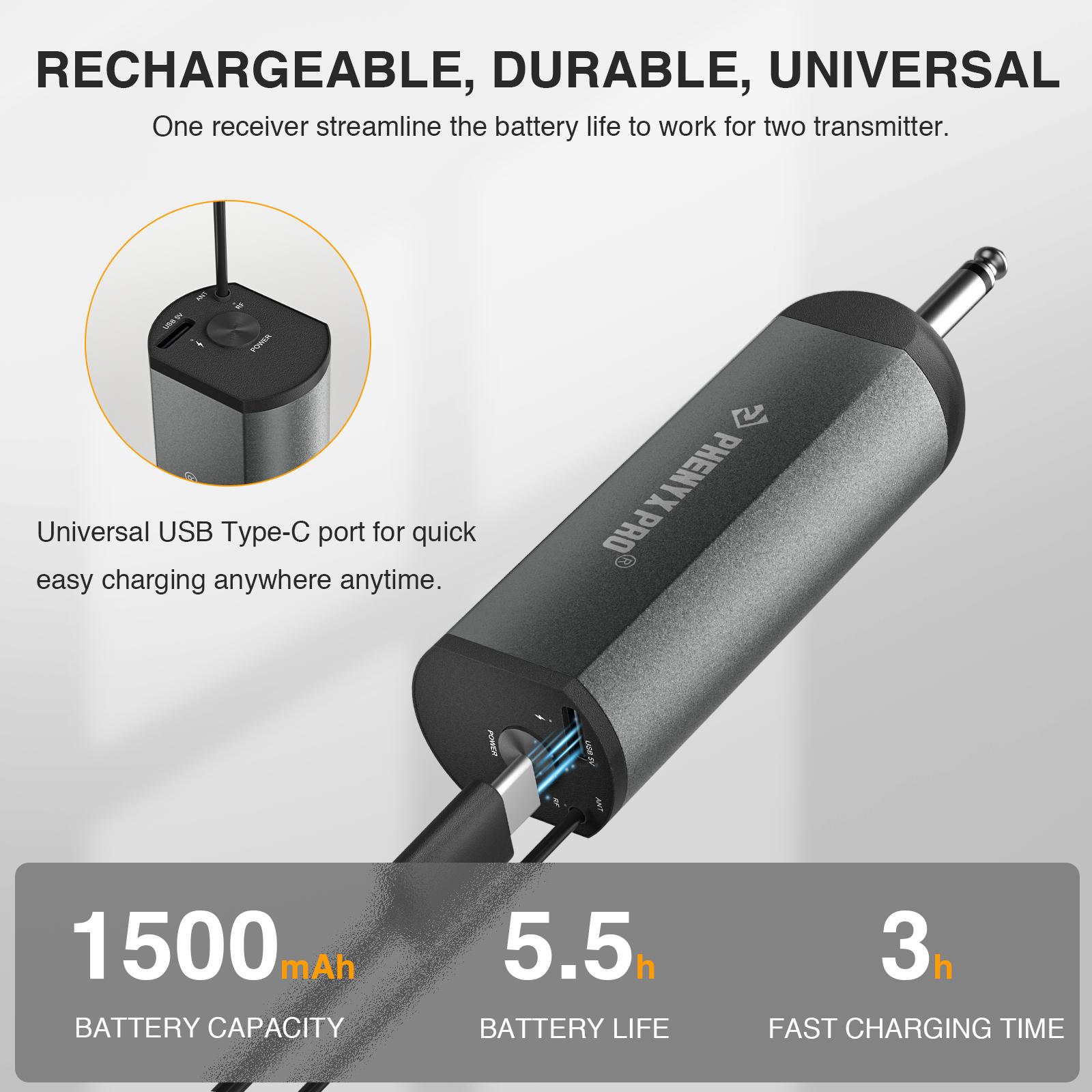Micro không dây di động kỹ thuật số 2 kênh Ghi âm UHF Karaoke dji Mic 900mhz Mic cầm tay chuyên nghiệp Nhà thờ Màu sắc: PDP-2