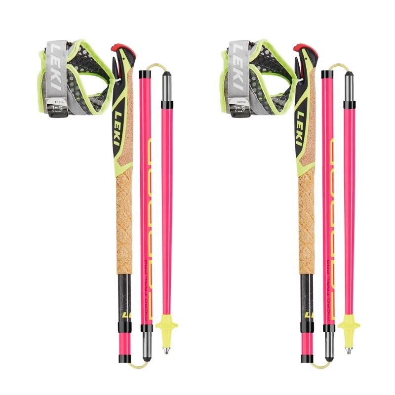 Previous Next Gậy Chạy Địa Hình Leki Micro Trail Pro - Hồng Đỏ - Neon Pink