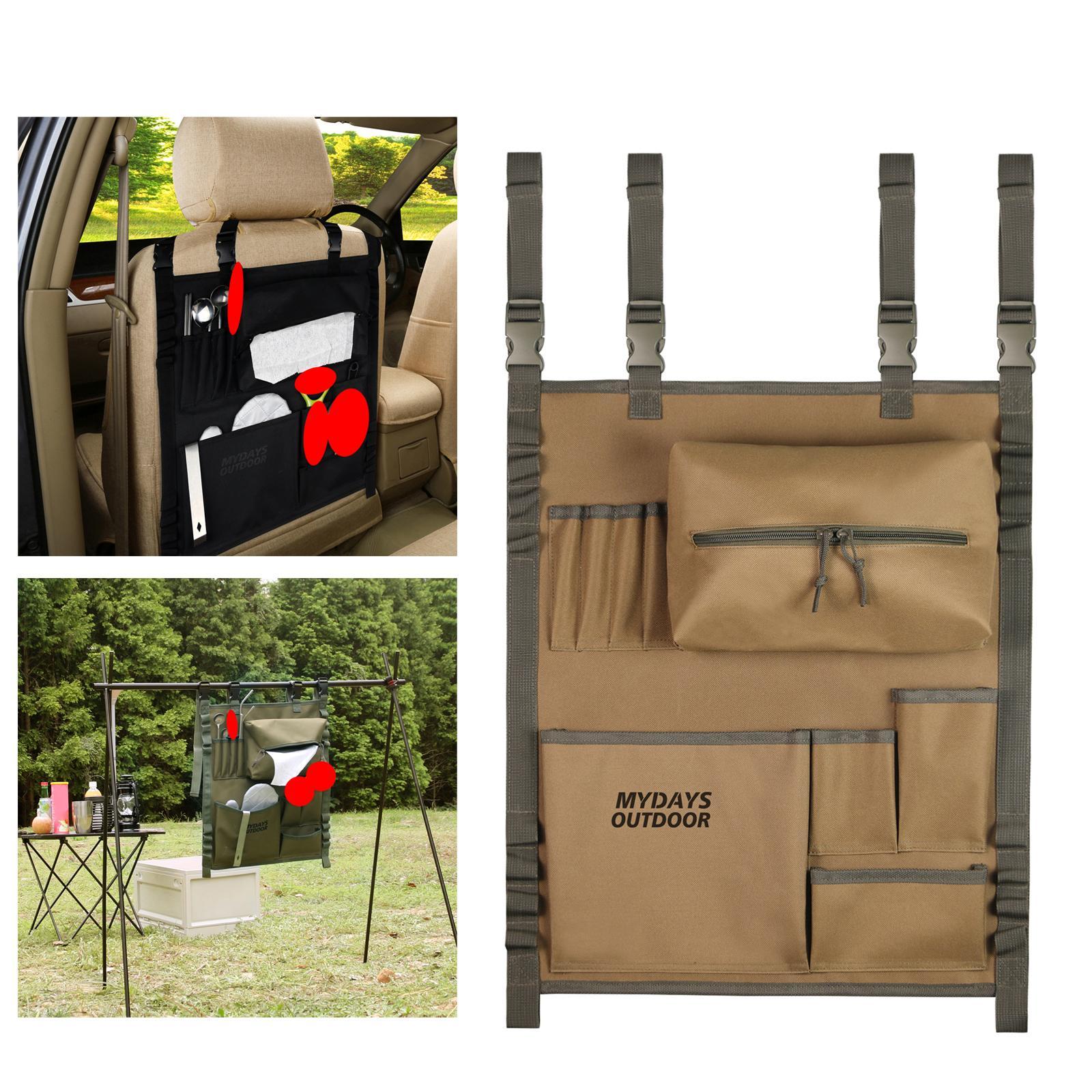 Tableware Storage Bag Multi Pocket Dinnerware Bag for Kitchen Camping Picnic