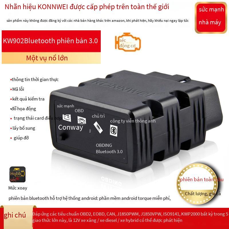 Phong cách mới nhất ANCEL AUTEL KONWEI KW902 ELM327 máy dò xe dụng cụ chẩn đoán xe máy tính lái xe