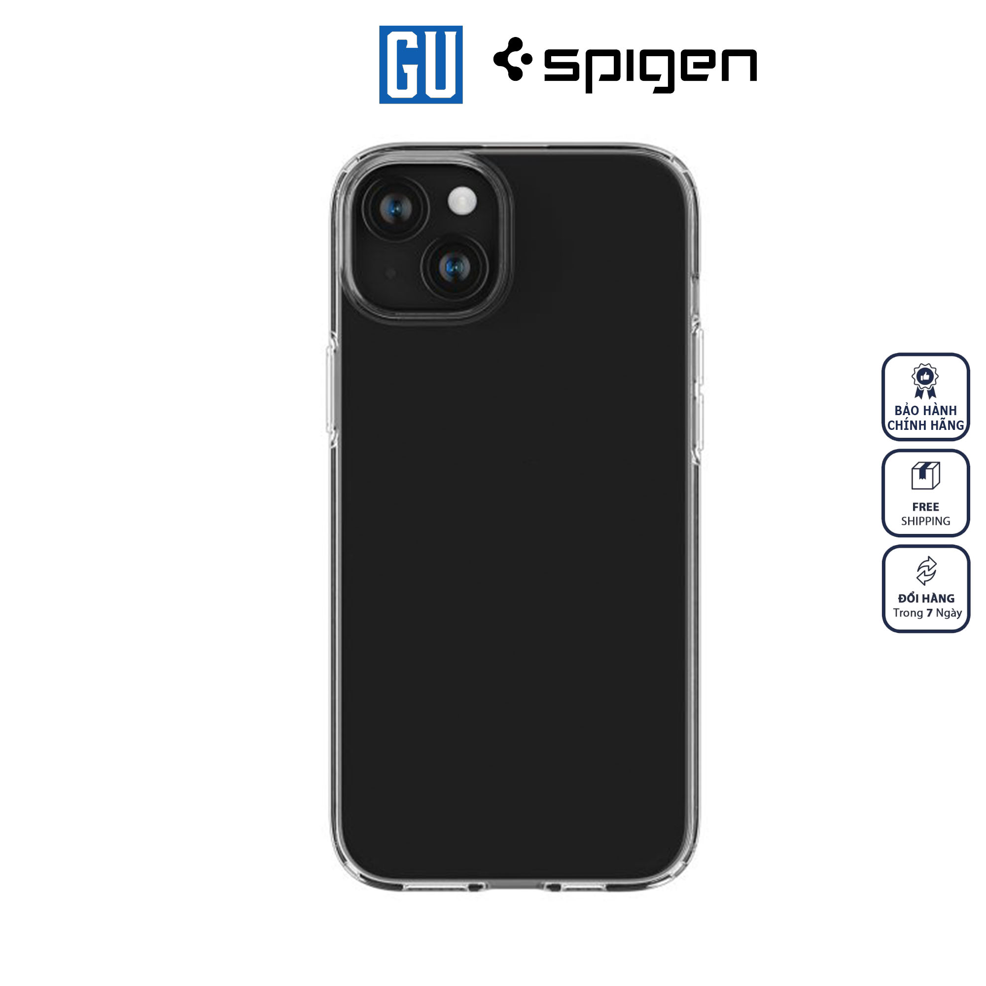 Ốp Lưng Spigen Liquid Crystal Dành Cho iPhone 15/ 15 Plus/15 Pro Max Hiển Thị Rõ Ràng Màu Sắc Và Chi Tiết Điện Thoại Hàng Chính Hãng