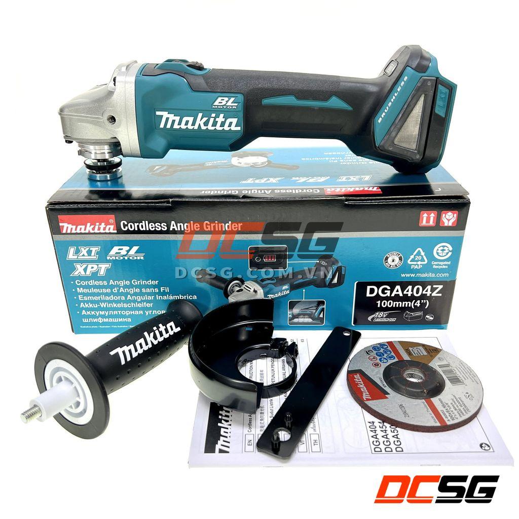 Máy mài góc 100mm dùng pin 18V Makita DGA404Z (không pin sạc) | DCSG