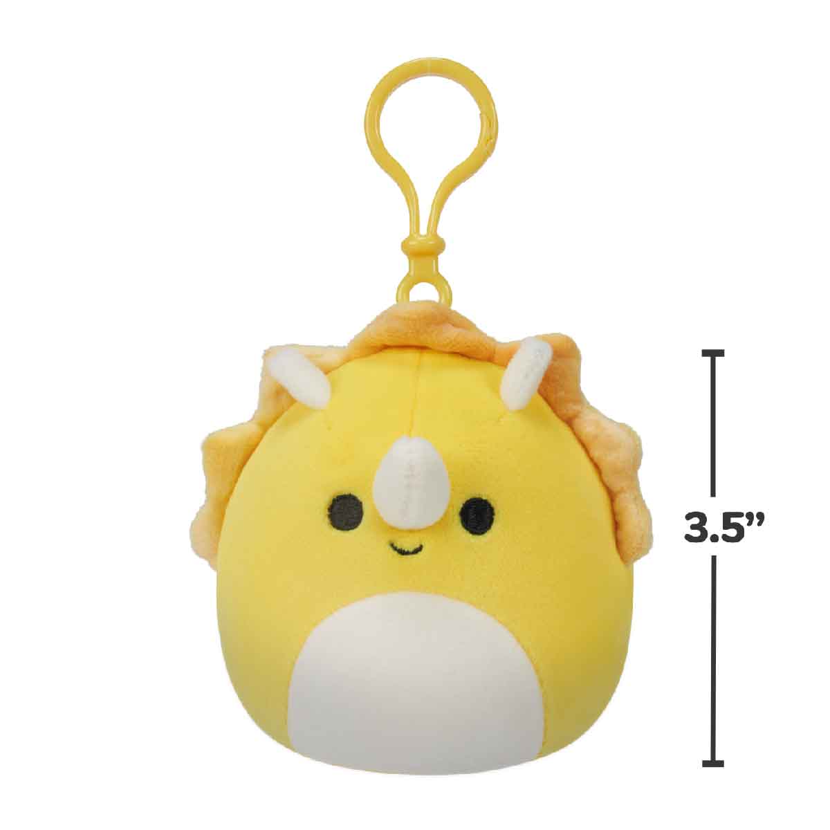 Đồ Chơi Móc Khoá 3.5 Inch Lancaster - Yellow Triceratops SQUISHMALLOWS SQCP00216