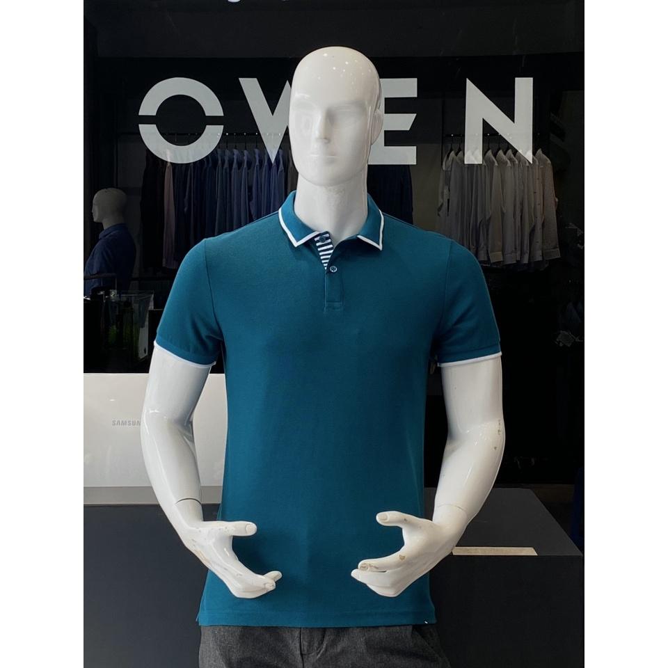 OWEN - Áo polo nam Owen màu xanh 220301 - Áo thun ngắn tay có cổ nam