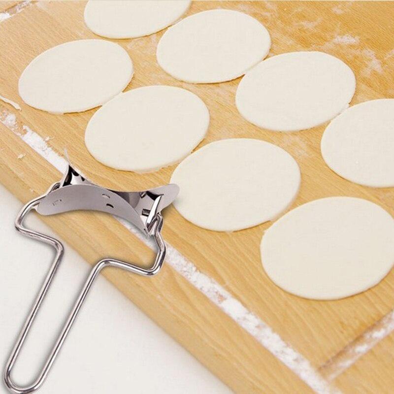 Stainless Steel Dumpling Wraper Mould Dough Circle Roller Machine Dumpling/Pie Maker Pizza Pastry Cutters Rolling Pastry Tools