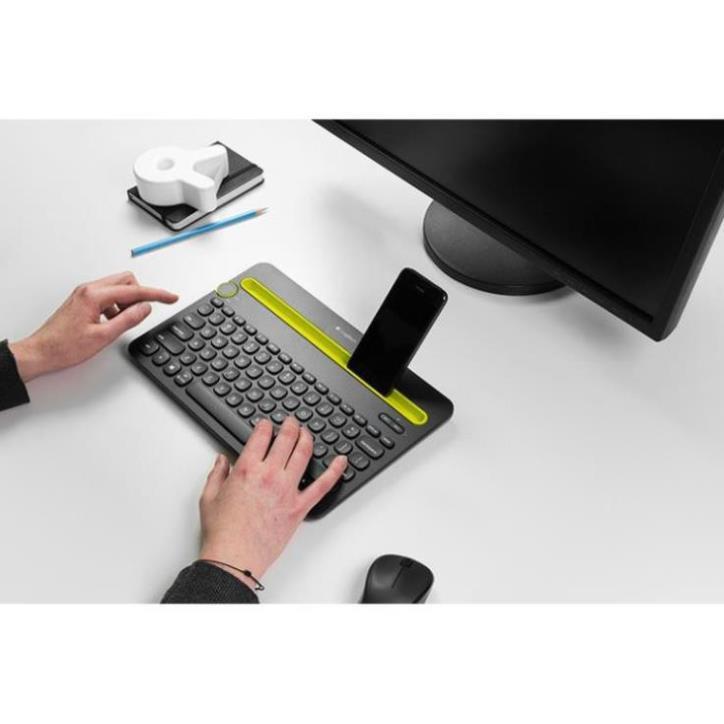 Bàn phím Logitech K480 Multi-Device Keyboard bluetooth Kết nối 3 thiết bị - Hàng chính hãng