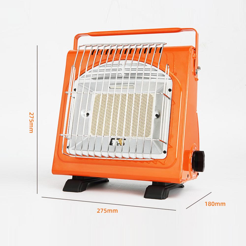 1700W Portable Space Heater Multifunctional Gas Heater Ceramic Heater Adjustable Iron Oven Heater for Outdoor Camping