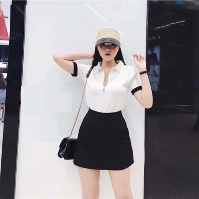 Chân váy Ulzzang chân váy chữ A lưng cao  đẹp lạ