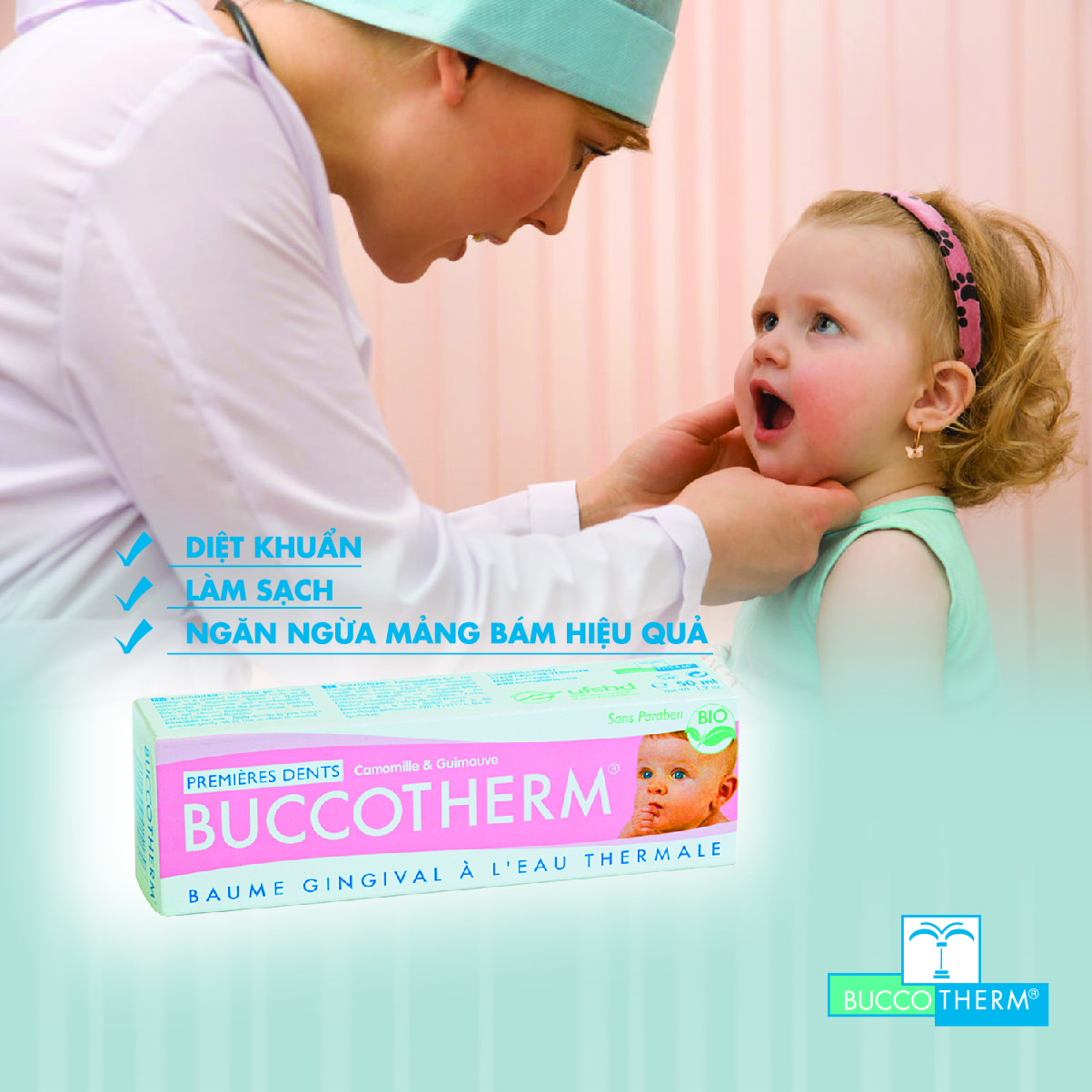 Gel đánh răng hữu cơ cho bé Buccotherm (từ sơ sinh) - 50ml