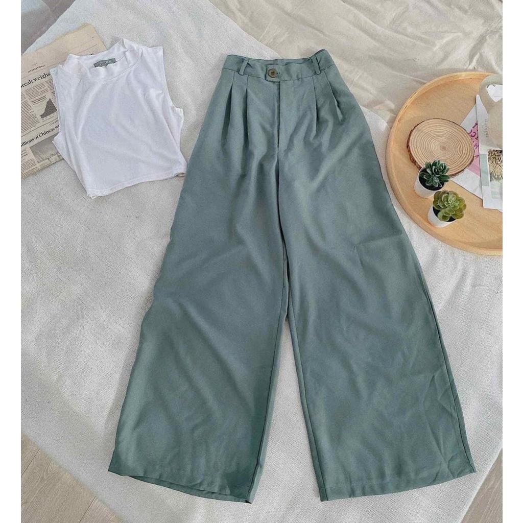 023- SET ÁO CỔ LỌ QUẦN XANH