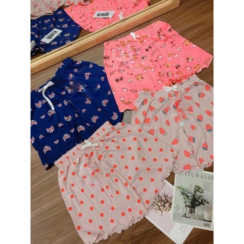 Quần đùi nữ thun co giãn nhiều hình siêu xinh, quần short ngủ nữ