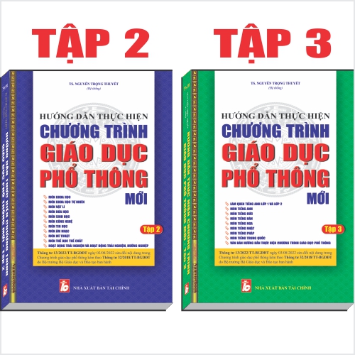 Bộ 3 cuốn sách HƯỚNG DẪN THỰC HIỆN CHƯƠNG TRÌNH GIÁO DỤC PHỔ THÔNG MỚI