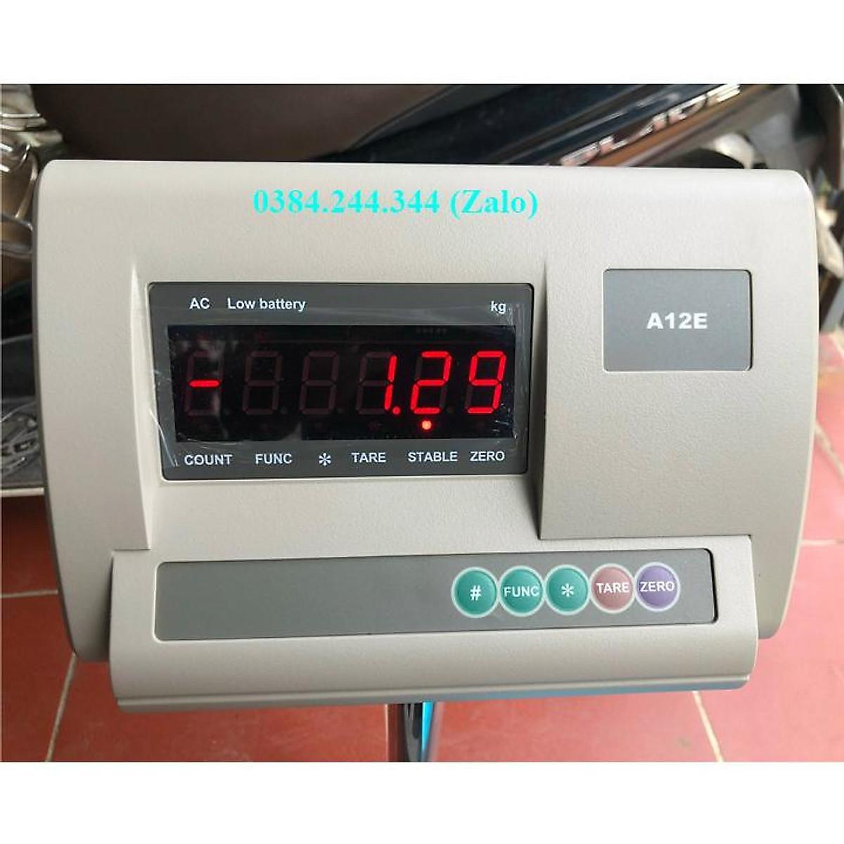 Cân bàn điện tử thông dụng Yaohua A12E, Mức cân 100kg, độ chia 0.02kg, Bàn cân kích thước 40x50cm (rộng x sâu)