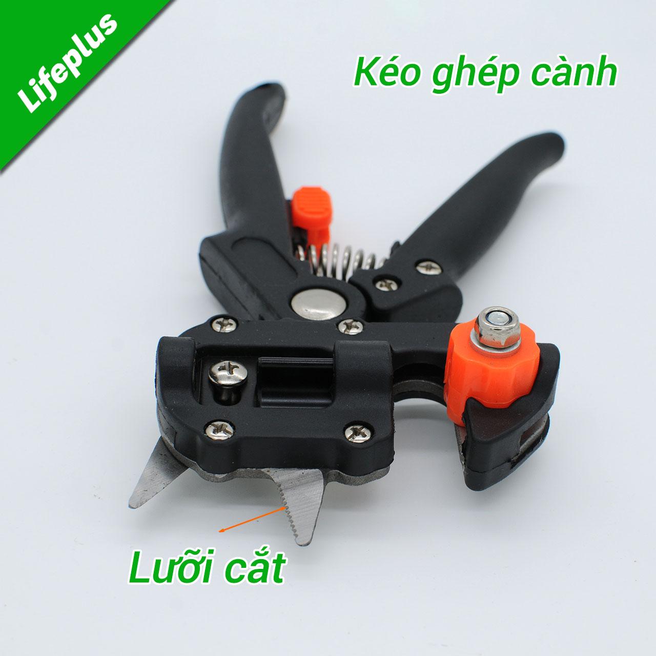 Kéo ghép cành chuyên dụng dạng U V Ω + Tặng kèm 01 băng ghép 3cmx85m, lưỡi cắt hợp kim sắc bén