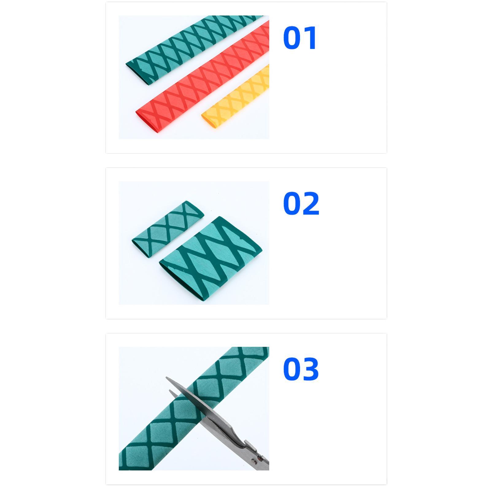 Heat Shrink Rod Wrap 3:1 Electrical Insulation Non-Slip 15mm 35mm Diameter