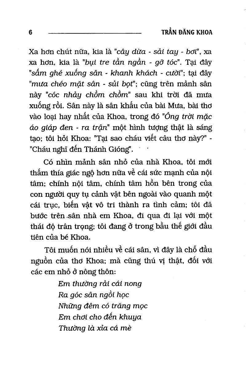 Góc Sân Và Khoảng Trời - Thơ Trần Đăng Khoa