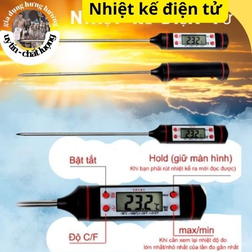 Bút đo nhiệt độ nước, trà, sữa