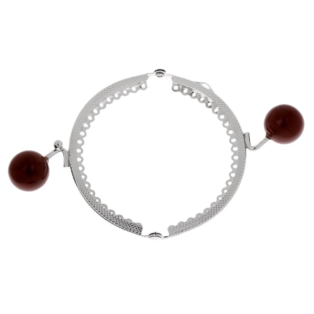 8.5cm Metal Frame Clasp For Purse Handle Bag Candy Bead Head