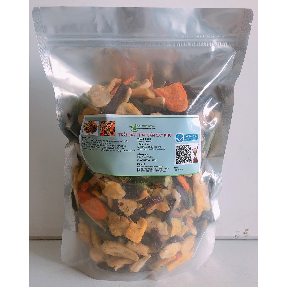 Trái cây sấy khô thập cẩm đà lạt (500gr)