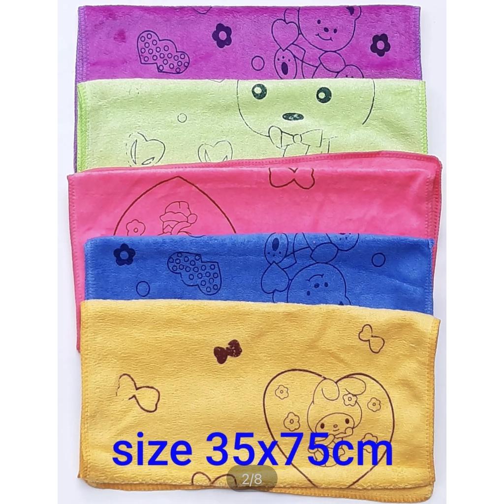 Combo 5 Khăn tắm Cao Cấp, 35x75cm , Siêu mềm mịn, hút nước, ( dùng được cho trẻ nhỏ), đảm bảo giao đúng sản phẩm