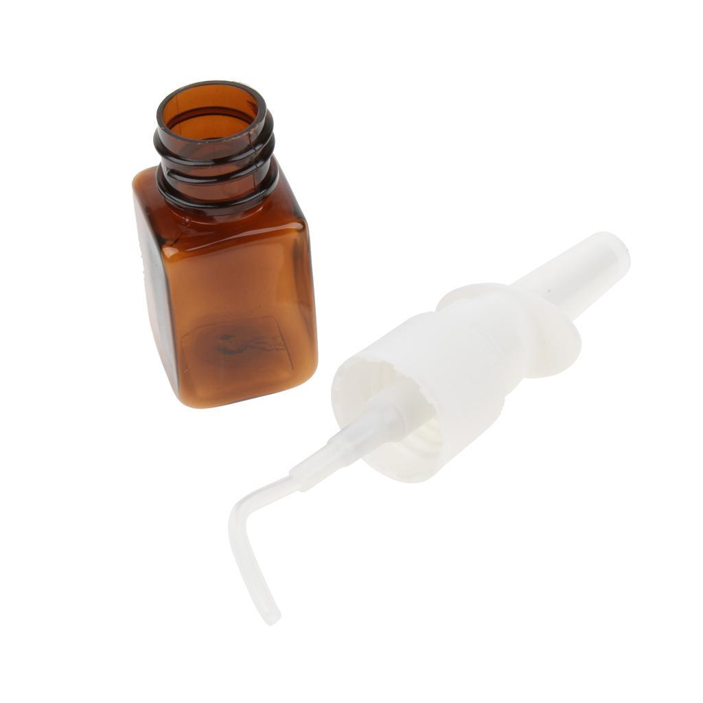 20x Empty Refillable Nasal Spray Bottles Fine Mist Sprayer Vials Containers