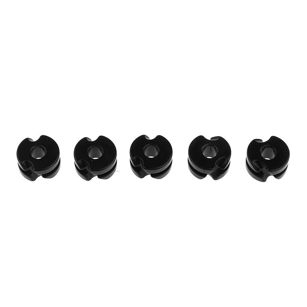 5 Pieces Archery 1/8" Peep Sight Hole for Compound Bow Accessory Black