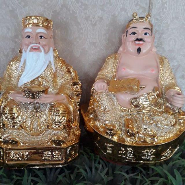 Bộ 2 tượng thần tài Kim Sa cao 16 cm, 18 cm, 20 cm, 26 cm và 30 cm