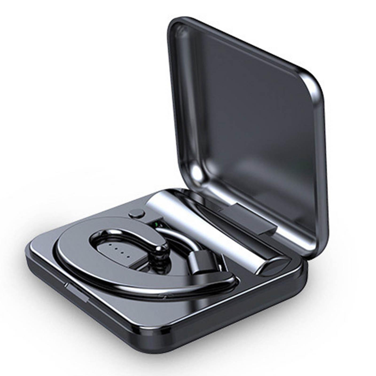 Bluetooth Headset Business Earphone Sport Universal Earbud Black