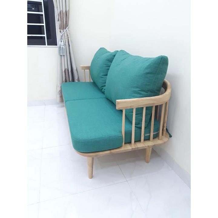 Sofa Fly đôi - Sofa khung nan gỗ tần bì, sồi nhập khẩu. Hàng gia công tỉ mỉ, chất lượng xuất khẩu.