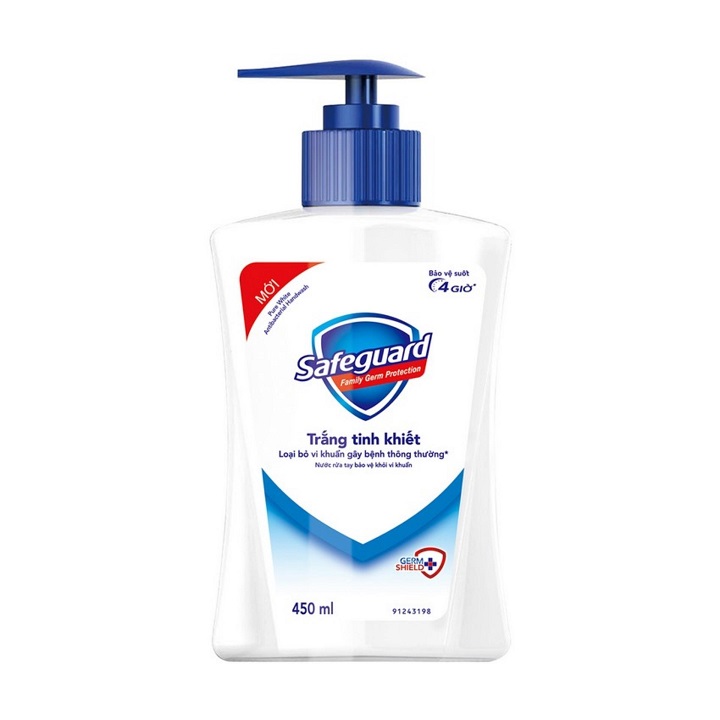 Combo Dầu Gội Head &amp; Shoulders Bạc Hà Mát Lạnh 1200g + Nước Rửa Tay Safeguard Trắng Tinh Khiết 450ml