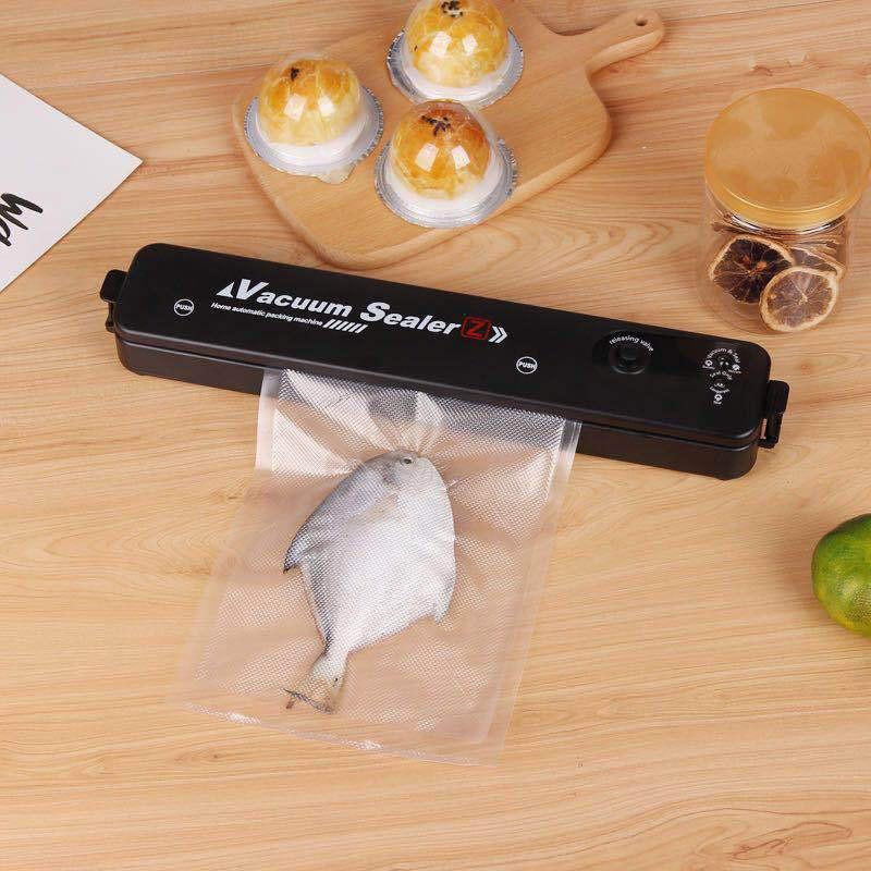 Máy Hút Chân Không Thực Phẩm Kèm Hàn Miệng Túi Vacuum Sealer Kèm Túi