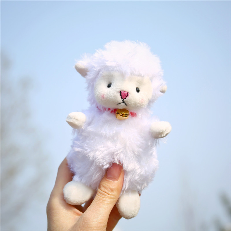 Móc khóa cừu bông, móc khóa gấu bông hình cừu nhồi bông xinh xắn