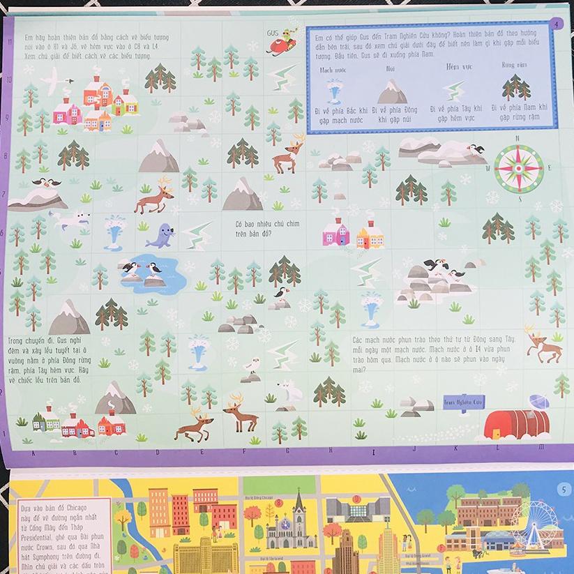 Cuốn sách khổng lồ về trò chơi tư duy - Maps Activity Pad
