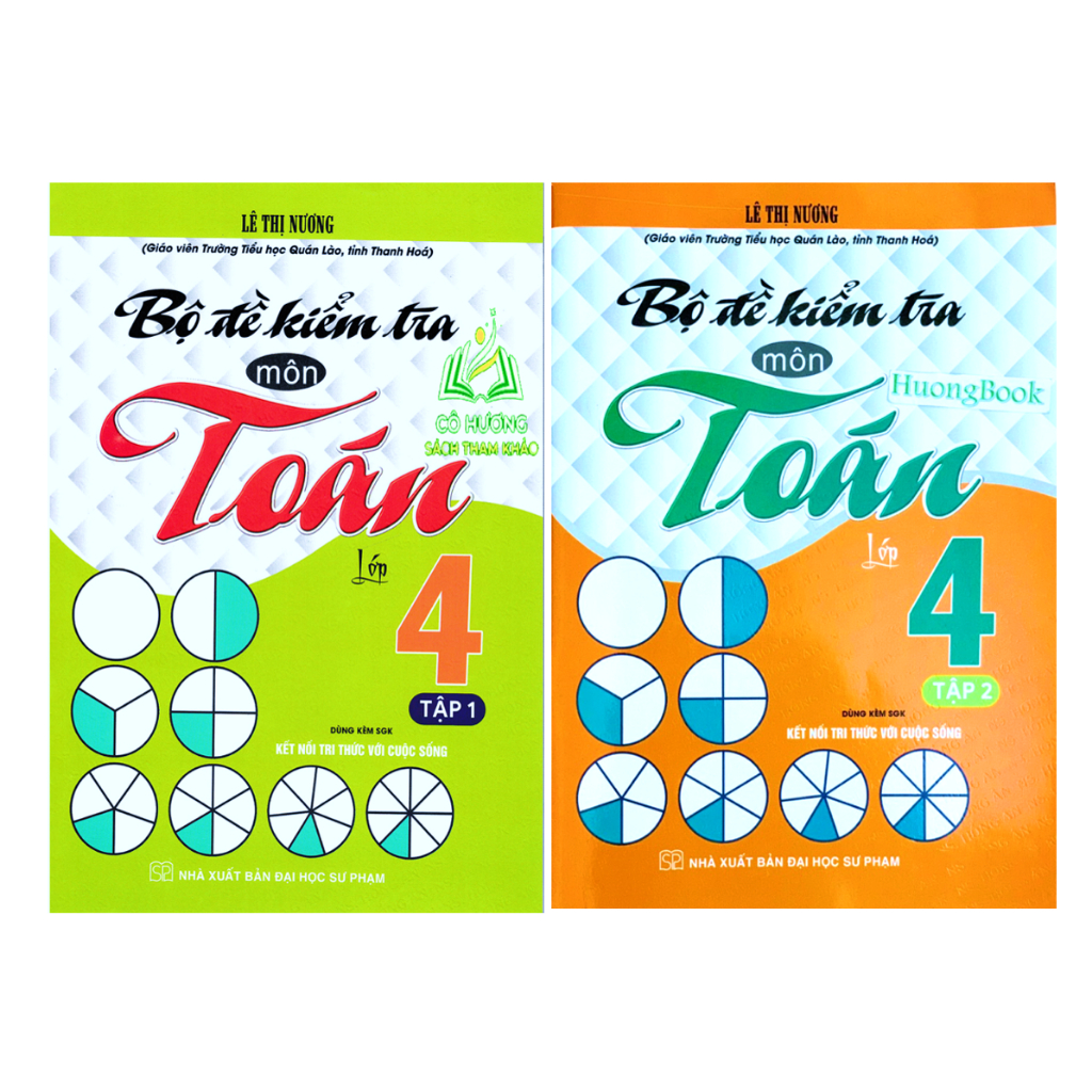 Sách - Combo Bộ Đề Kiểm Tra Môn Toán Lớp 4 Tập 1 + 2