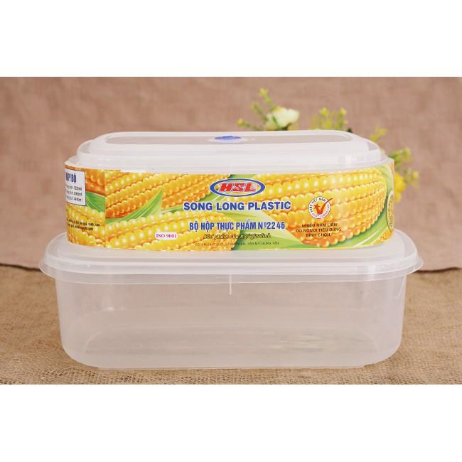 Bộ 3 Hộp Nhựa Đựng Thực Phẩm Song Long Plastic