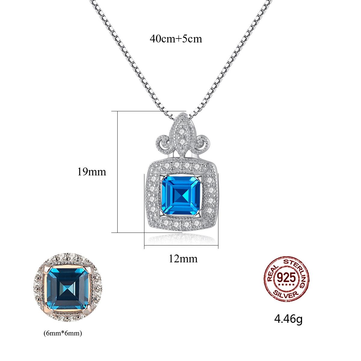 Dây chuyền bạc nữ S925 đính đá cao cấp DB2398 đẹp Bảo Ngọc Jewelry