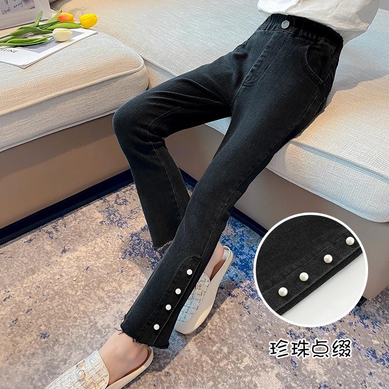 Quần bò, quần Jean bé gái lớn size nhỏ 150-160cm phong cách Hàn Quốc, mẫu mới nhất