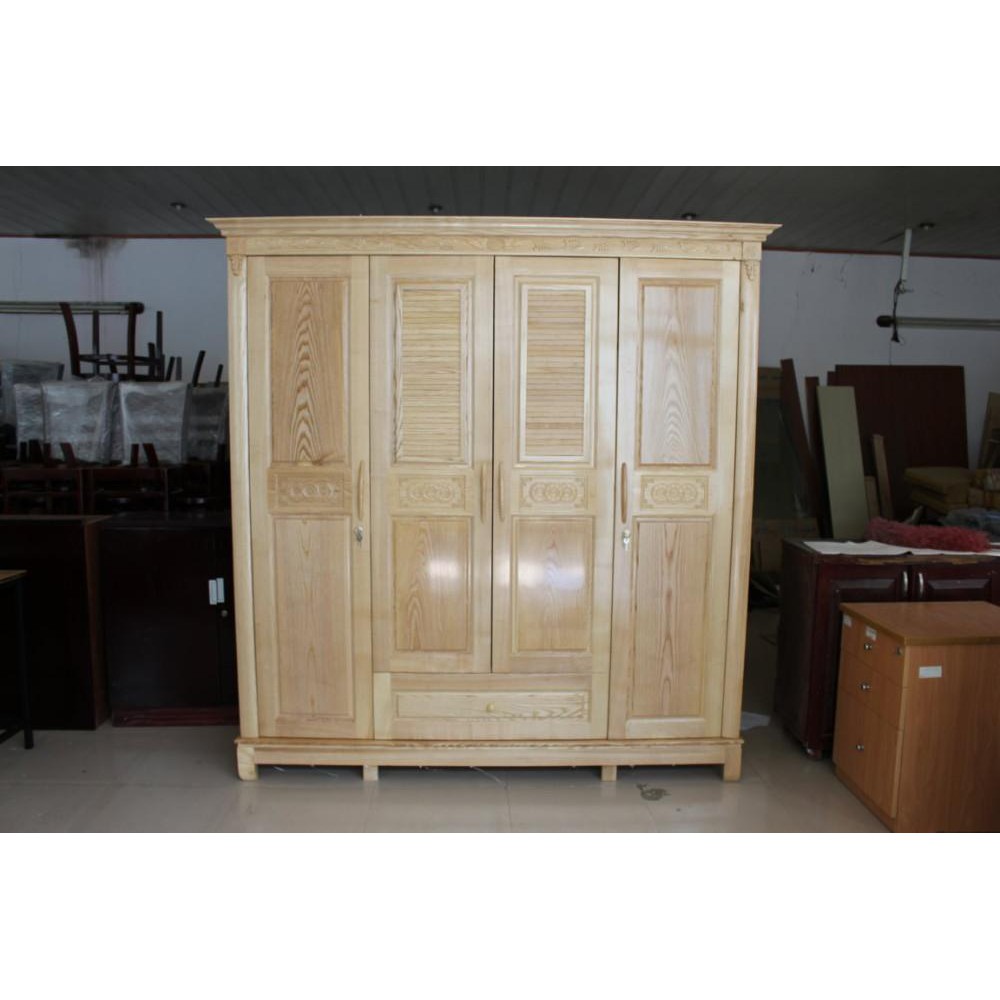 Tủ quần áo gỗ Sồi 4 cánh 1M 6