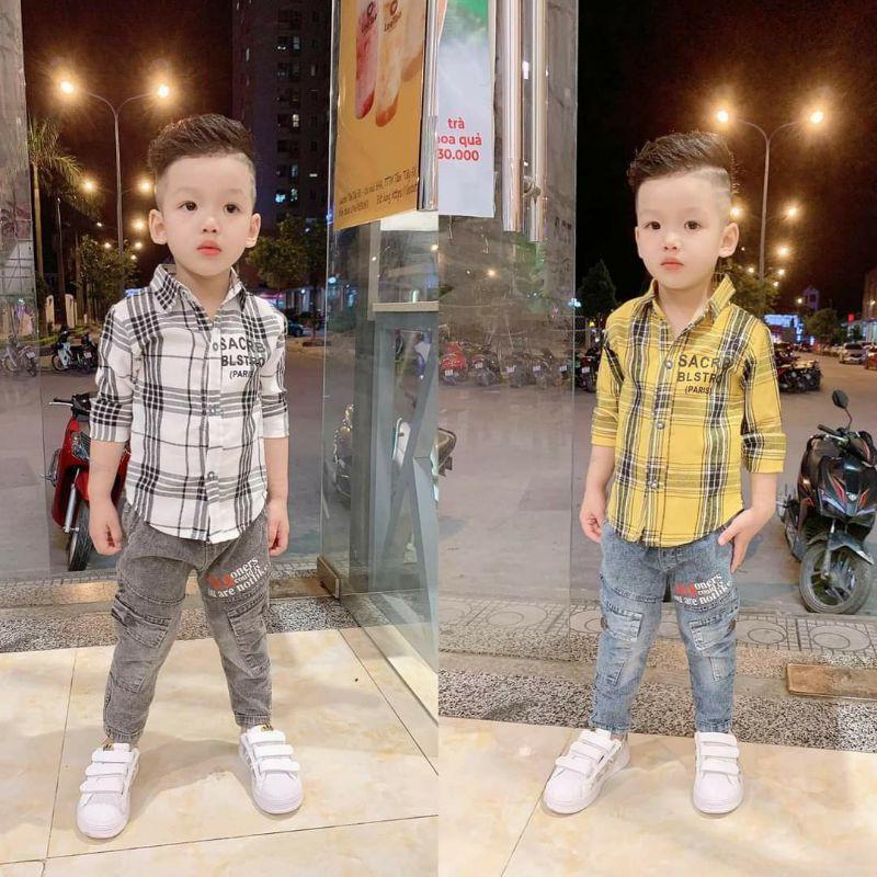 Quần bò bé trai siêu mềm, co giãn