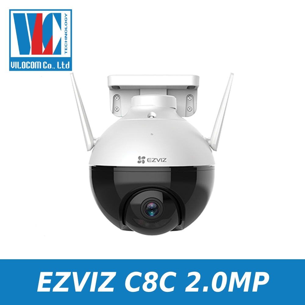 Camera 2M WIFI (Xoay) Ngoài Trời EZVIZ C8C Màu Ban Đêm Thông Minh 1080P - Hàng Chính Hãng